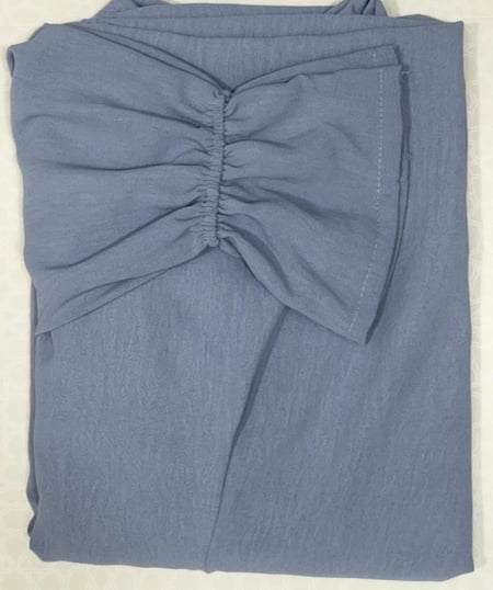 شرشف سي واي سحاب بناتي الطول من الكتف 120cm / العرض 70cm اللون رمادي