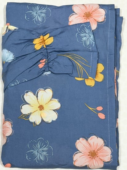 شرشف مرد كويتي (Mard)كم فرنسي بربطه من الجنب الطول من الكتف 160cm اللون ازرق جنزي