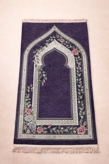 سجادة مبطنه 1 cm  اللون موف غامق