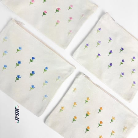 مقلمة قماش مقلمة قماش مطرزة يدوية أنيقة لحفظ الأدوات