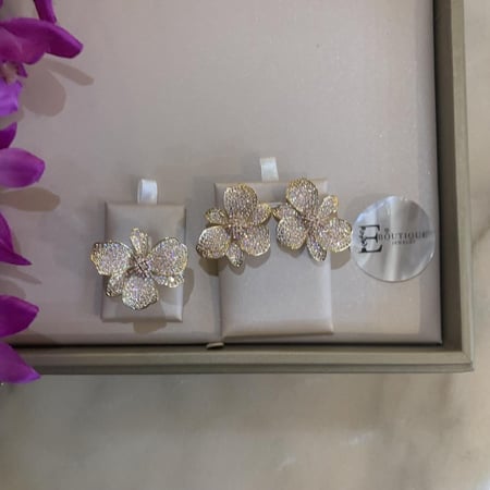 حلق الروز زركون وردي