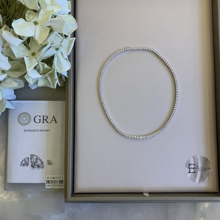 عقد تنس موسنايت فضه 925