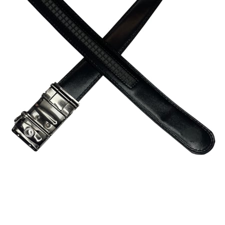 حزام أسود جلد فاخر