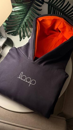 بلوفر دبل كاب رمادي