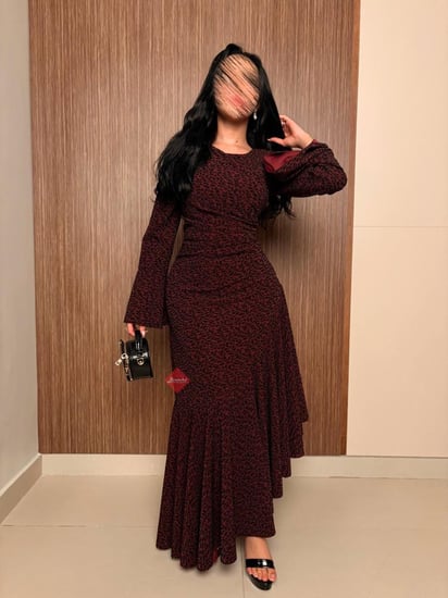 فستان أكمام واسعة جذابة