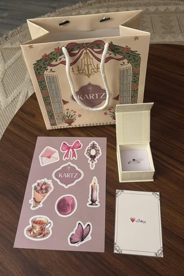 خاتم KARTZ نسائي فضه عيار 925