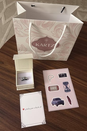 خاتم KARTZ رجالي ستانسل ستيل