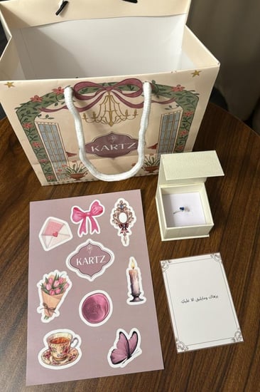 خاتم KARTZ نسائي فضه عيار 925