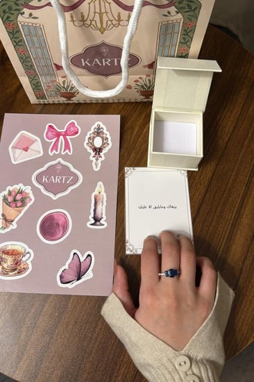 خاتم KARTZ نسائي فضه عيار 925