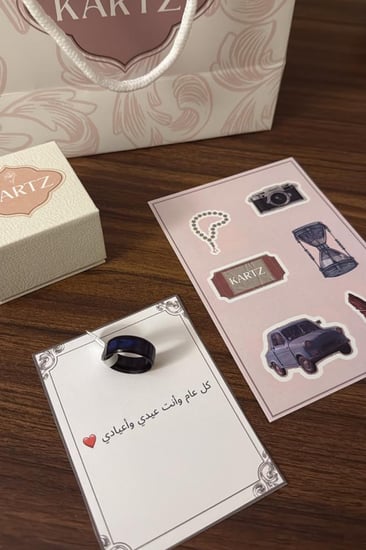 خاتم KARTZ رجالي ستانسل ستيل