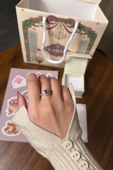 خاتم KARTZ نسائي فضه عيار 925