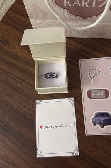 خاتم KARTZ رجالي ستانسل ستيل