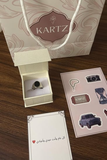 خاتم KARTZ رجالي ستانسل ستيل