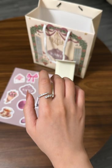 خاتم KARTZ نسائي فضه عيار 925