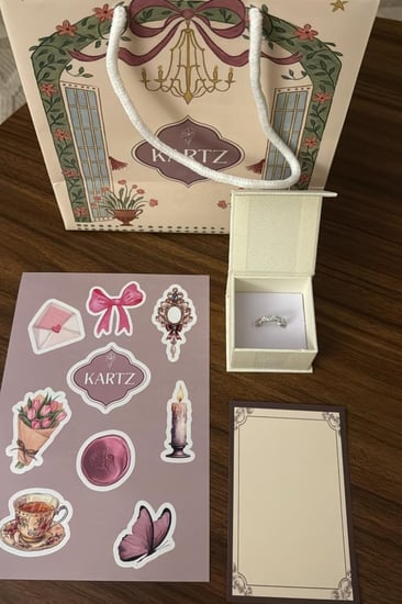 خاتم KARTZ نسائي فضه عيار 925