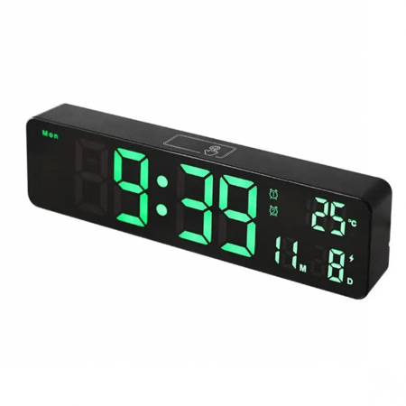 ساعة رقمية بمنبه ودرجه الحراره