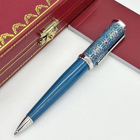 قلم كارتير سانتوس ازرق اصدار خاص