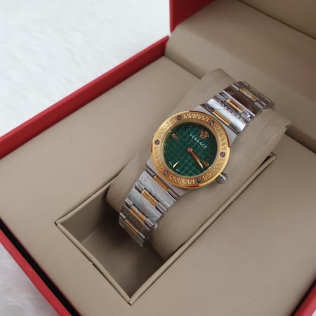 ساعة فرزاتشي نسائية فضي مع ذهبي مينا زيتي