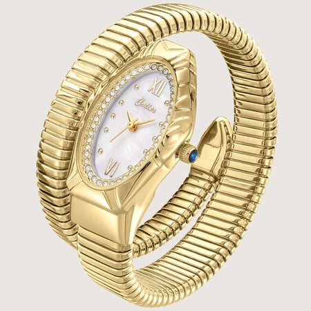 ساعة لونا بيرل الذهبيه