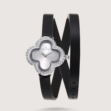 ساعة نسائية ملفتة بجلد ملتف