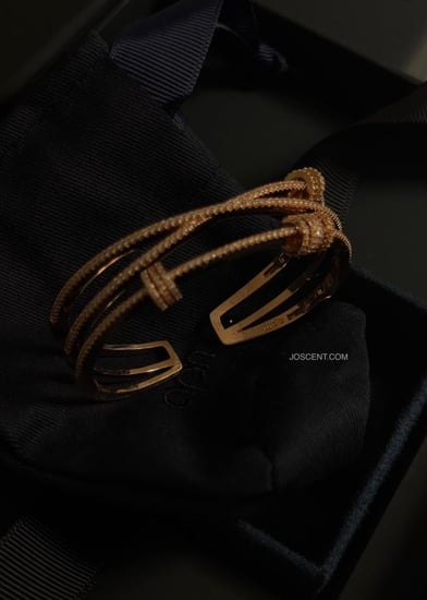 إسورة croisette بحلقات منزلقة من Apm قولد روز/ فضي