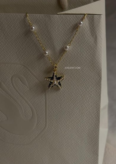 قلادة Swarovski Starfish بتصميم عصري