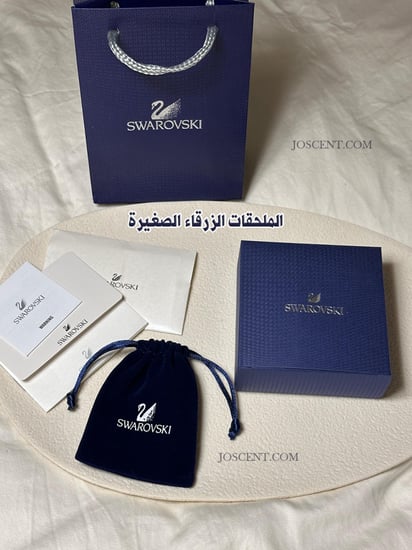 قلادة سوان سواروفسكي بفصوص لامعة