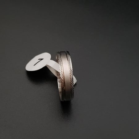 دبلة فضة رجالية كلاسيك عيار 925