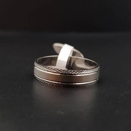 دبلة فضة رجالية كلاسيك عيار 925