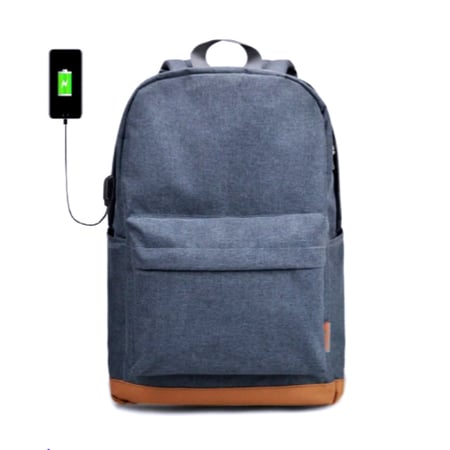 حقيبة ظهر بتصميم عصري مع منفذ شاحن جوال