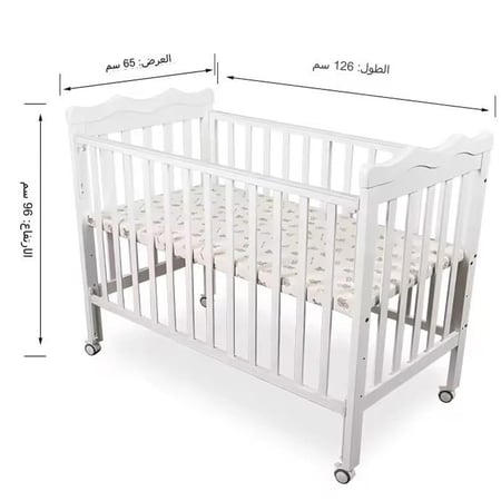 سرير أطفال خشب