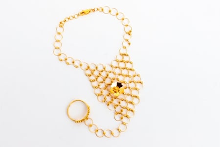 كف ذهب الدوريكاء عيار 21 وزن 12,4 جرام لأطلالة فخمه راقية