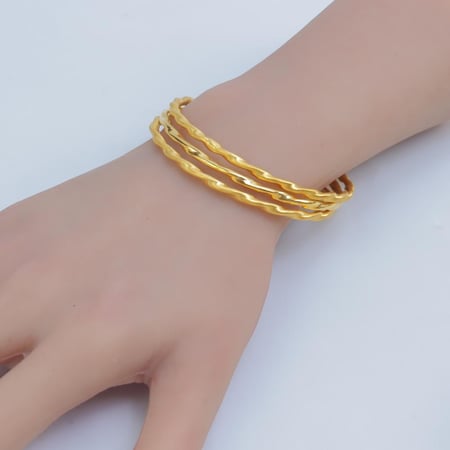 غوايش ذهب امواج عيار 21