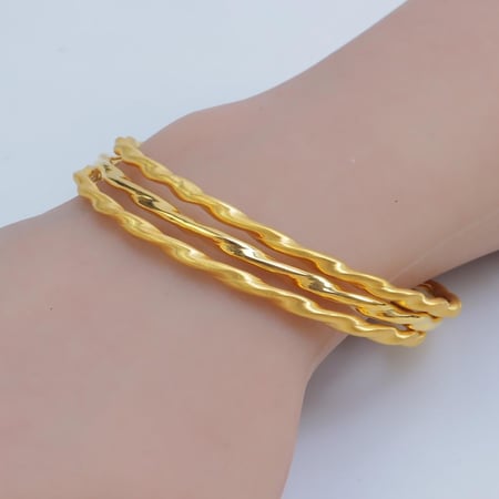 غوايش ذهب امواج عيار 21