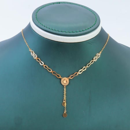 سلسال ذهب ناعم عيار 21 وزن 0.9 جرام