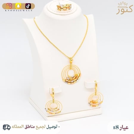 طقم ذهب Galaxy ذهب صافي وزنه 19جرام