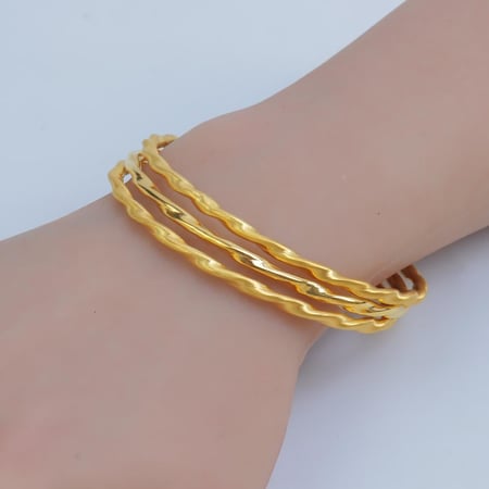 غوايش ذهب امواج عيار 21