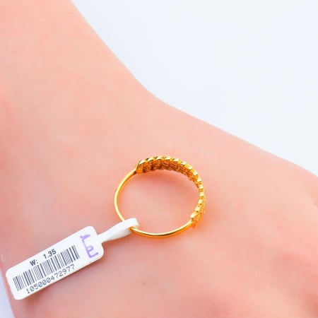 خاتم ذهب غصن الزيتون عيار 21