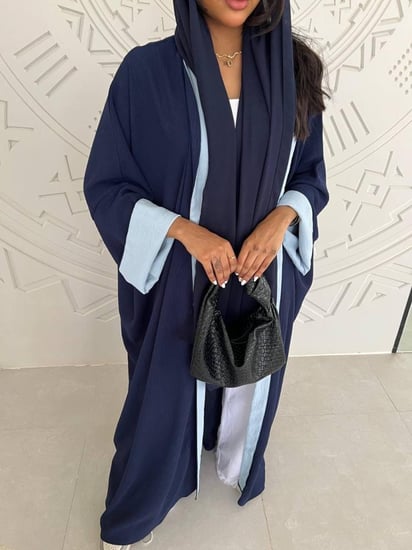 بشت كويتي كحلي وسماوي