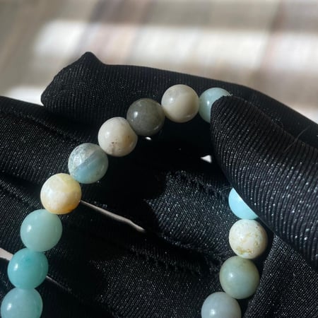 اسوارة من حجر الامازونيت الطبيعي