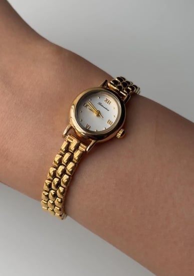 Dainty White Watch