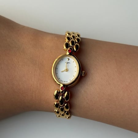 Golden White Watch