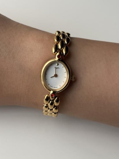 Golden White Watch