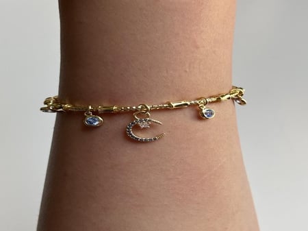 Blue  & Circles Charms