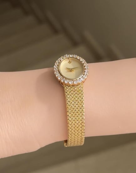 Crystal Gold Watch