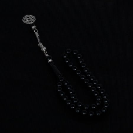 سبحه بكلايت اسود 45 خرزة طربزون راديوم