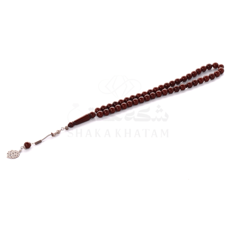 سبحة بكلايت زعفراني غامق طربزون 45