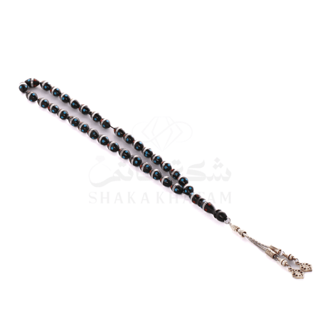 سبحة كوك مطعم فضة منقط 33