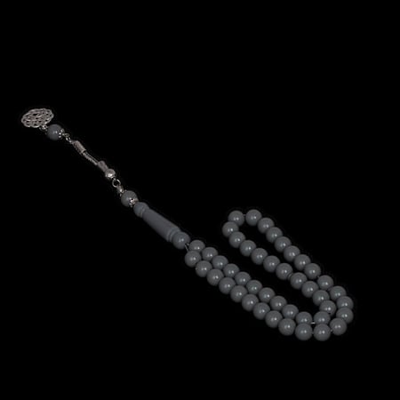 سبحه بكلايت ازرق رصاصي ملكي 45 خرزة