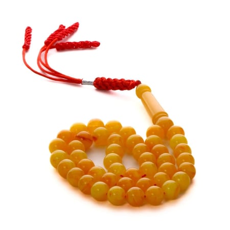 مسباح تراب الكهرمان البولندي طربزونه 45 خرزة